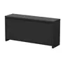 BUFFET 3 PORTAS 1,68 M X 45 CM VOGAN - PRETO BRILHANTE - Foto 2