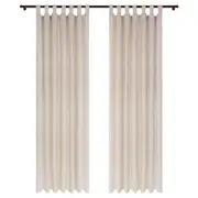 CORTINA 2 PEÇAS 1,40 M X 2,50 M MALAW - BEGE/BRANCO - Foto 1