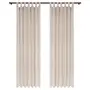 CORTINA 2 PEÇAS 1,40 M X 2,50 M MALAW - BEGE/BRANCO - Foto 1