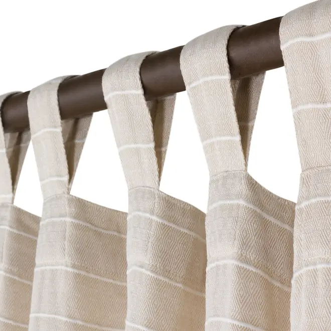 CORTINA 2 PEÇAS 1,40 M X 2,50 M MALAW - BEGE/BRANCO - Foto 4