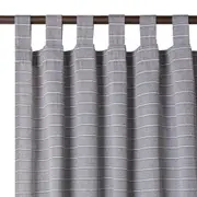 CORTINA 2 PEÇAS 1,40 M X 2,50 M MALAW - PRETO/BRANCO - Foto 2