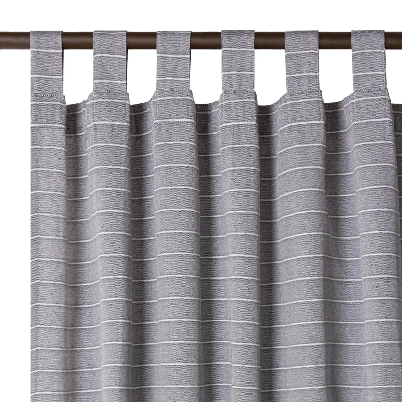 CORTINA 2 PEÇAS 1,40 M X 2,50 M MALAW - PRETO/BRANCO - Foto 2
