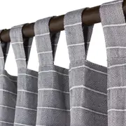 CORTINA 2 PEÇAS 1,40 M X 2,50 M MALAW - PRETO/BRANCO - Foto 4
