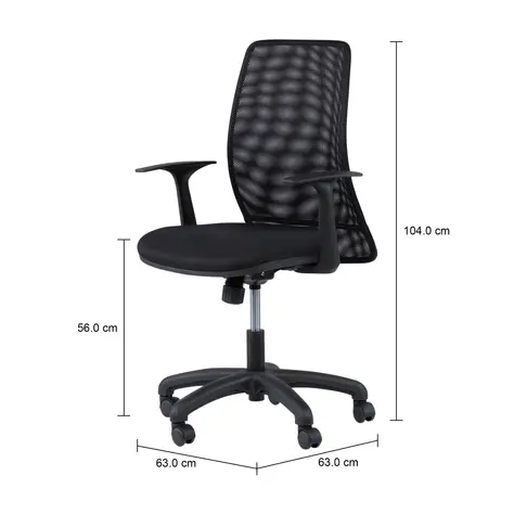 Imagem com medidas do produto CYBER CADEIRA EXECUTIVA