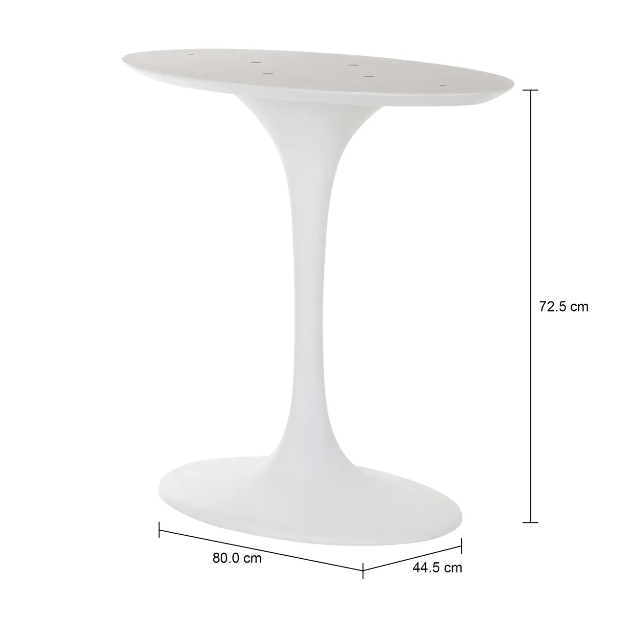 BASE DE MESA OVAL FV 1,60 M TULIPE - BRANCO BRILHANTE - Foto 6