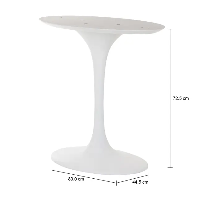BASE DE MESA OVAL FV 1,60 M TULIPE - BRANCO BRILHANTE - Foto 6