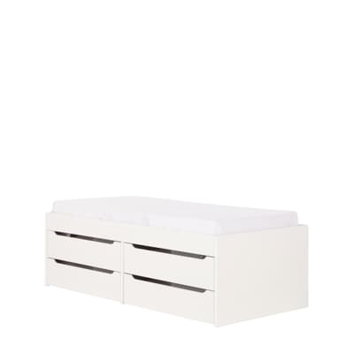 CAMA DE SOLTEIRO ALTA COM 4 GAVETAS 88 CM JOKER
