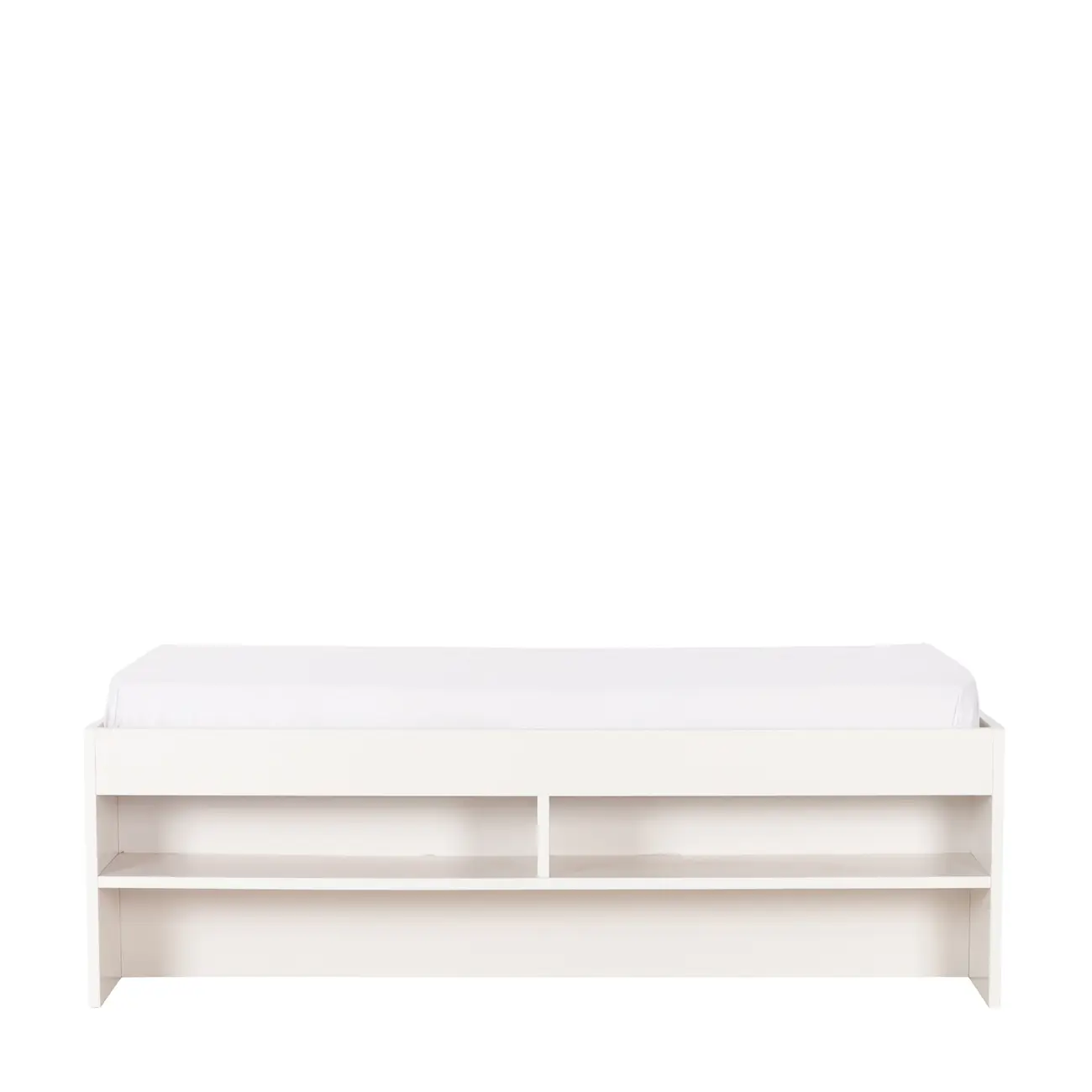 CAMA DE SOLTEIRO ALTA COM 4 GAVETAS 88 CM JOKER - BRANCO - Foto 4