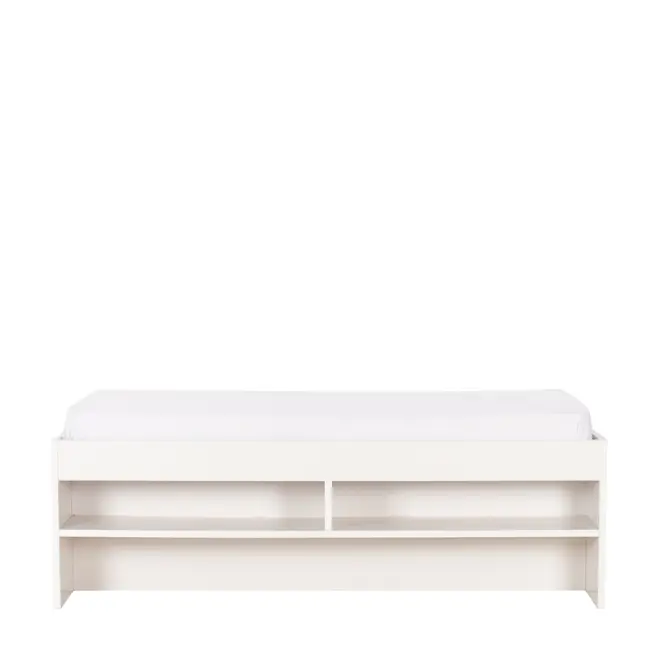CAMA DE SOLTEIRO ALTA COM 4 GAVETAS 88 CM JOKER - BRANCO - Foto 4