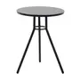 MESA LATERAL BAIXA REDONDA 40 CM LEGS - PRETO/PRETO - Foto 1
