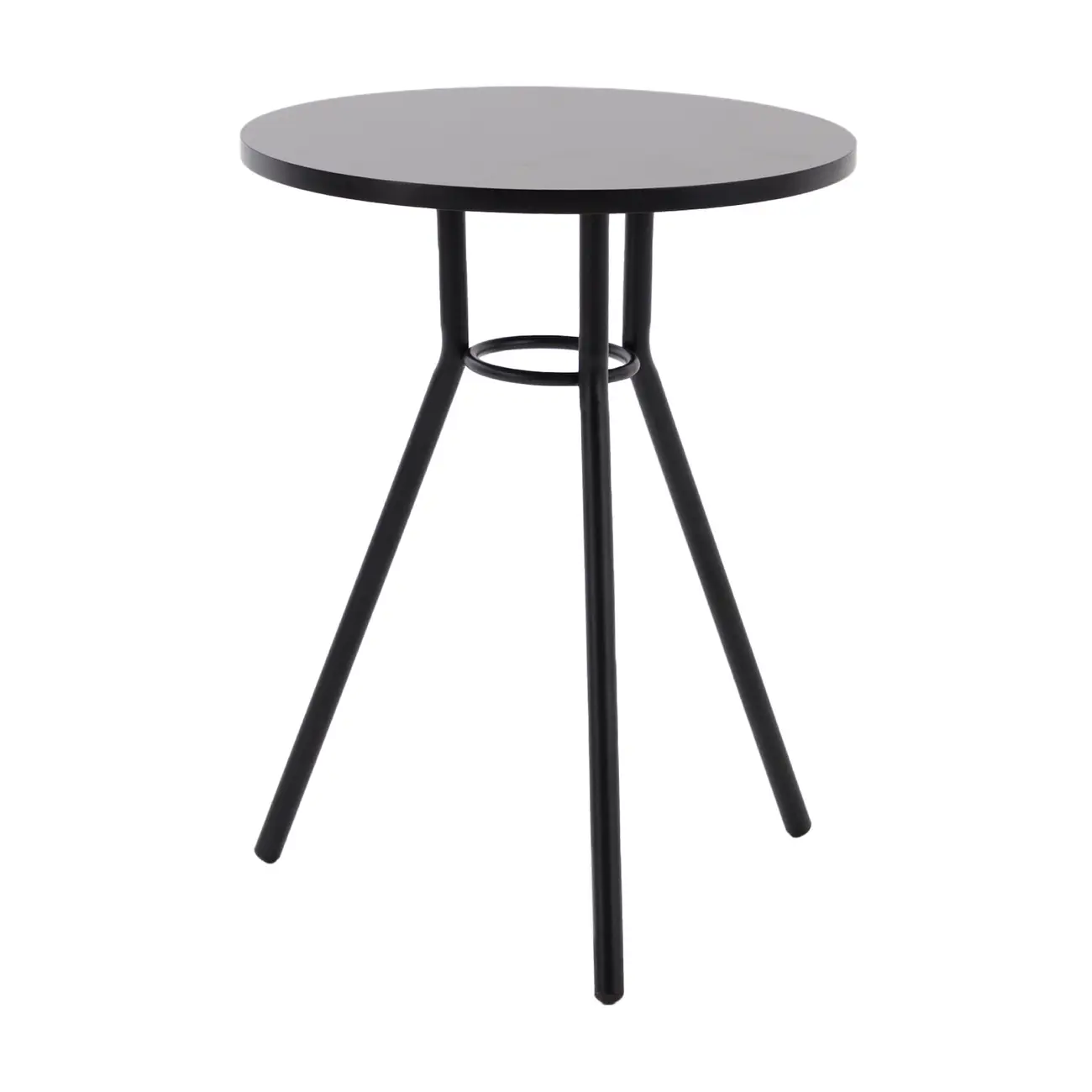 MESA LATERAL BAIXA REDONDA 40 CM LEGS - PRETO/PRETO - Foto 2