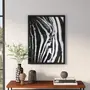 QUADRO 83 CM X 63 CM  ZEBRADO - PRETO/BRANCO - Foto 3