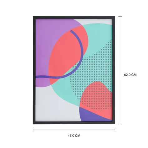 Imagem com medidas do produto QUADRO FORMS II 62 CM X 47 CM