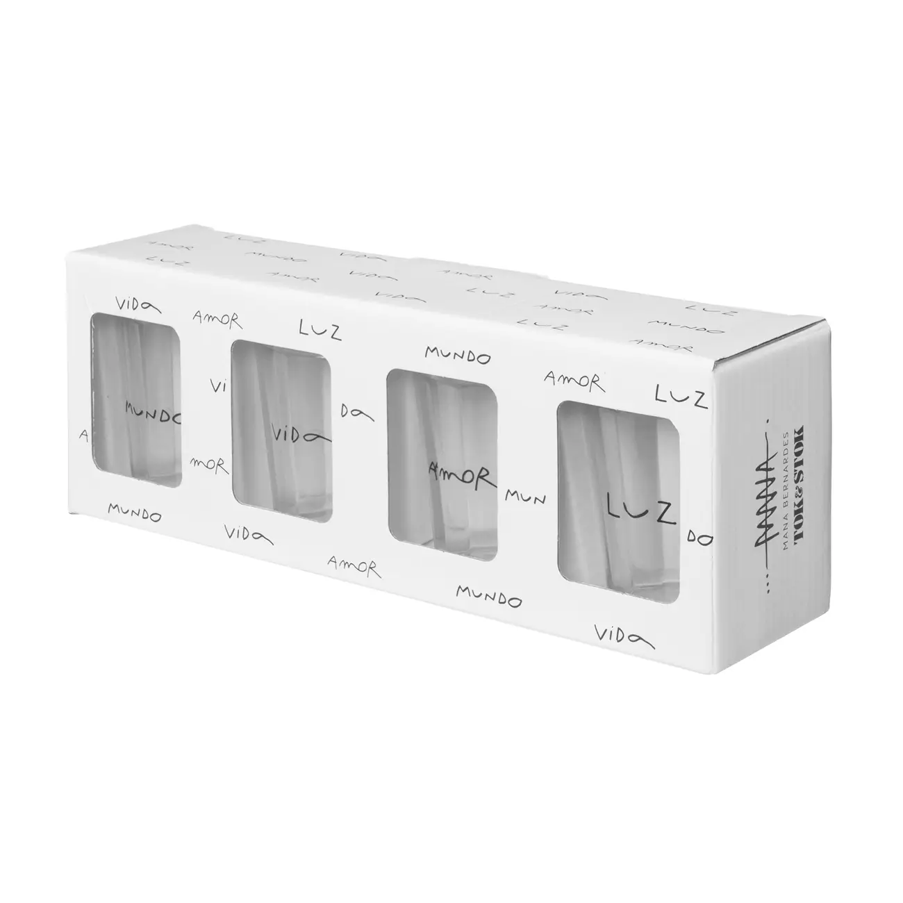 COPO 190 ML COM 4 MANUSCRITO - INCOLOR/PRETO - Foto 6