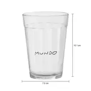 COPO 190 ML COM 4 MANUSCRITO - INCOLOR/PRETO - Foto 7