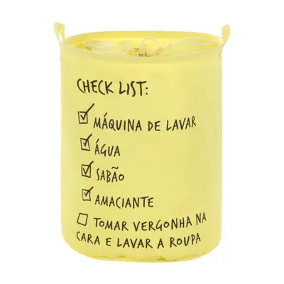 CESTO PARA ROUPA CHECK LIST SINCERO
