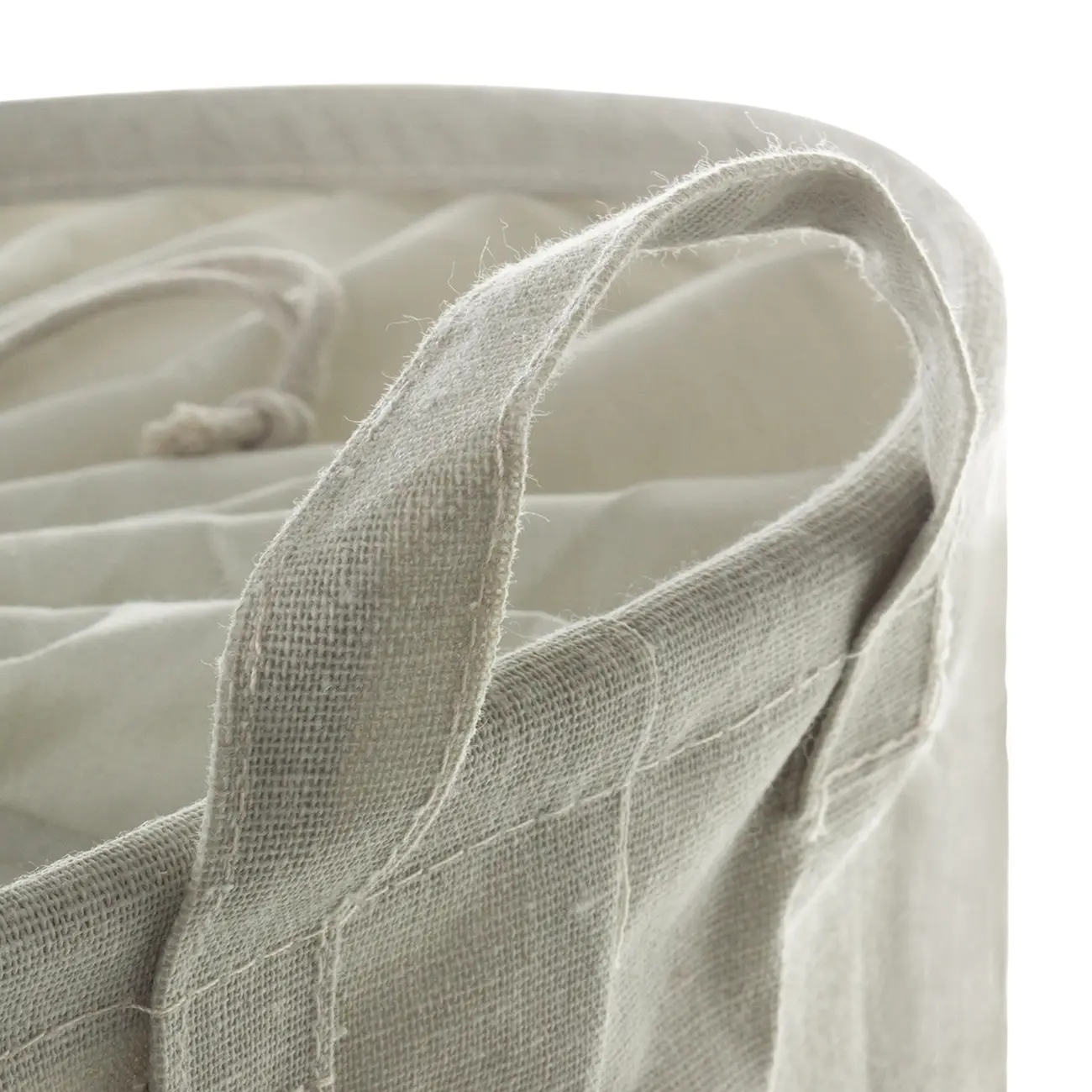 CESTO PARA ROUPA LAUNDRY OR NAKED - CINZA/PRETO - Foto 5