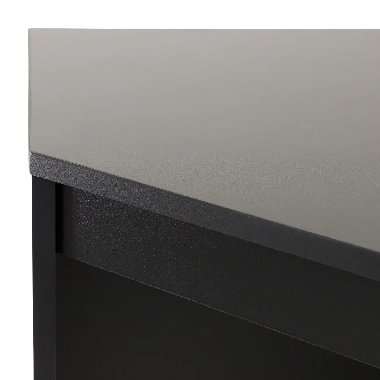 MESA DE CANTO 91 CM X 91 CM START UP - PRETO/PRETO - Foto 5