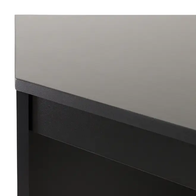 MESA DE CANTO 91 CM X 91 CM START UP - PRETO/PRETO - Foto 5