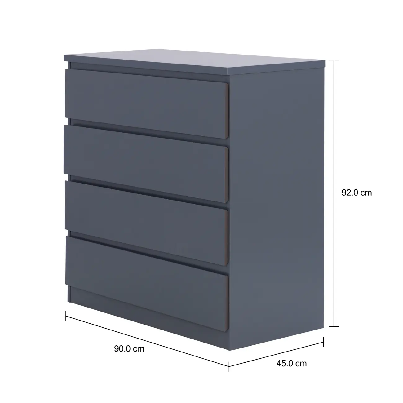 CÔMODA 4 GAVETAS 90 CM X 45 CM MINCE - KONKRET - Foto 5