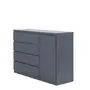 CÔMODA 4 GAVETAS/1 PORTA 1,35M X 45 CM MINCE - KONKRET - Foto 2