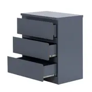 MESA DE CABECEIRA 3 GAVETAS MINCE - KONKRET - Foto 3