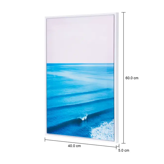 QUADRO 40 CM X 60 CM ACALMAR - BRANCO/MULTICOR - Foto 3