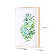 QUADRO 20 CM X 30 CM AQUARELA PLANTAE - PINUS NATURAL/VERDE - Foto 3