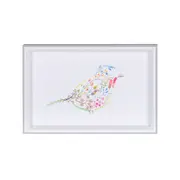 QUADRO 30 CM X 20 CM AQUARELA FLORAL I - CINZA PROVENCE/MULTICOR - Foto 1