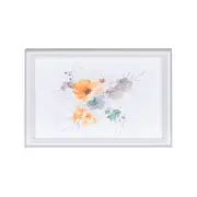 QUADRO 30 CM X 20 CM AQUARELA FLORAL II - CINZA PROVENCE/MULTICOR - Foto 1