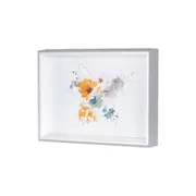QUADRO 30 CM X 20 CM AQUARELA FLORAL II - CINZA PROVENCE/MULTICOR - Foto 2