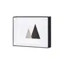 QUADRO 30 CM X 20 CM GEOLINES - PRETO/OURO - Foto 2