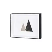 QUADRO 30 CM X 20 CM GEOLINES - PRETO/OURO - Foto 2