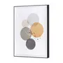 QUADRO 30 CM X 40 CM GEOLINES - PRETO/OURO - Foto 2