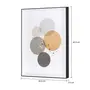 QUADRO 30 CM X 40 CM GEOLINES - PRETO/OURO - Foto 3