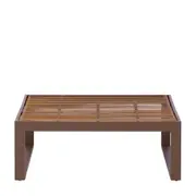 MESA DE CENTRO 80 CM X 80 CM PÂNDANO - CAFÉ/CAFÉ - Foto 1