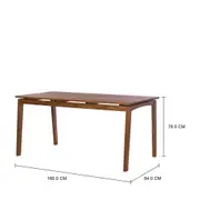MESA 1,60 M X 84 CM NORONHA - NOZES - Foto 4