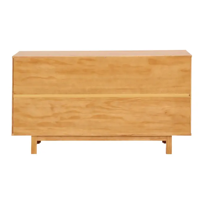 BUFFET 2 PORTAS DE CORRER COM PALHINHA 1,40 M X 40 CM PALHANDI - AMÊNDOA/NATURAL - Foto 7