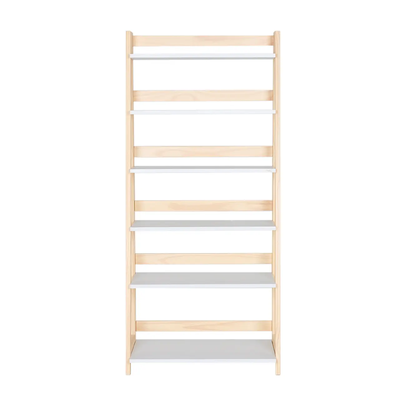 ESTANTE 64 CM X 1,42 M CAMÉLIA - NATURAL WASHED/BRANCO - Foto 1