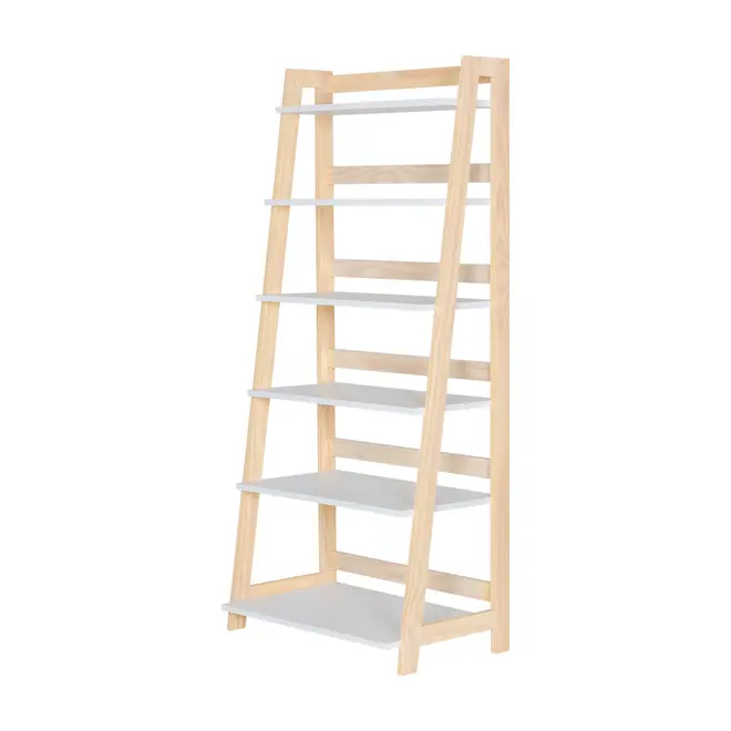 ESTANTE 64 CM X 1,42 M CAMÉLIA - NATURAL WASHED/BRANCO - Foto 2