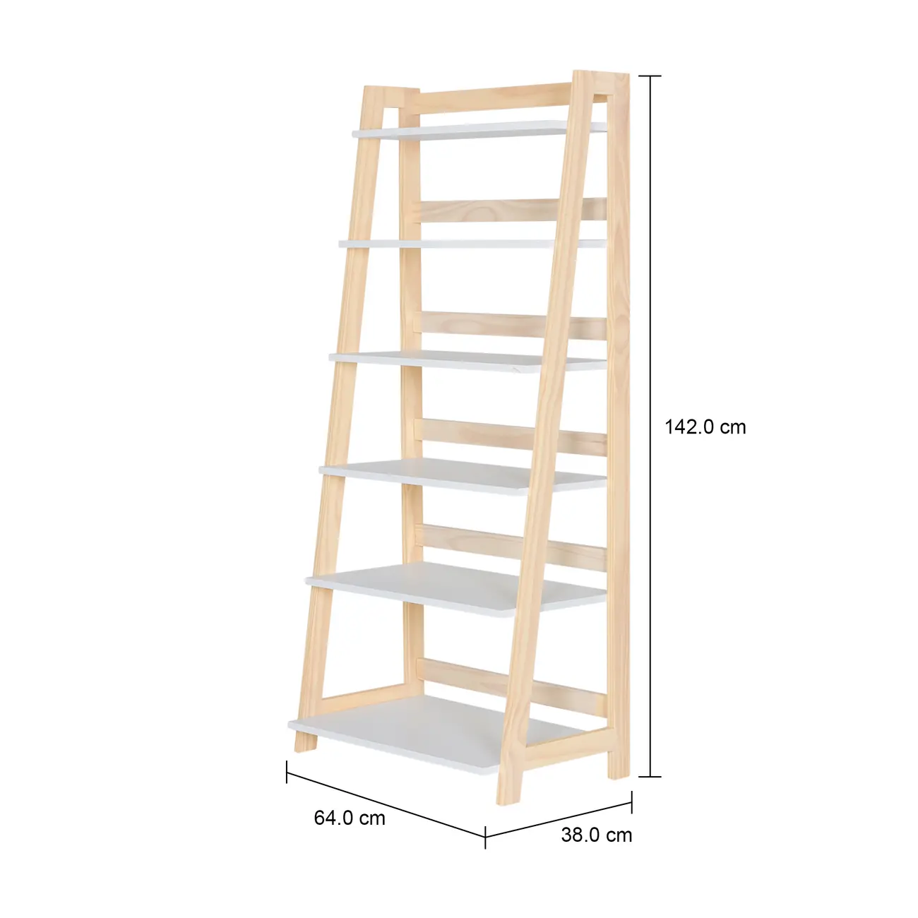 ESTANTE 64 CM X 1,42 M CAMÉLIA - NATURAL WASHED/BRANCO - Foto 7