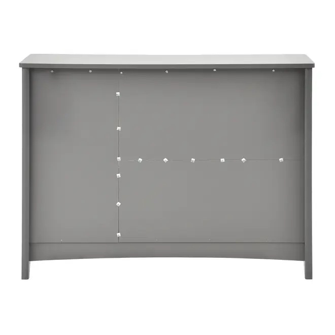 CÔMODA 4 GAVETAS/1 PORTA 1,22 M X 50 CM MON DIEU - GRIS BRULÉ - Foto 5