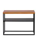 PRETO/NOZES - MESA LATERAL 70 CM X 25 CM SHELVES