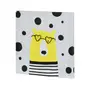 TELA 28 CM X 28 CM GEEK&FUN BEAR - PRETO/BANANA - Foto 2