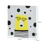 TELA 28 CM X 28 CM GEEK&FUN BEAR - PRETO/BANANA - Foto 3