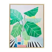 QUADRO 40 CM X 50 CM LOW POLY I - PINUS NATURAL/CORES CALEIDOCOLOR - Foto 1