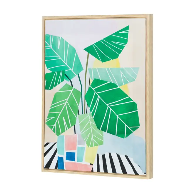 QUADRO 40 CM X 50 CM LOW POLY I - PINUS NATURAL/CORES CALEIDOCOLOR - Foto 2