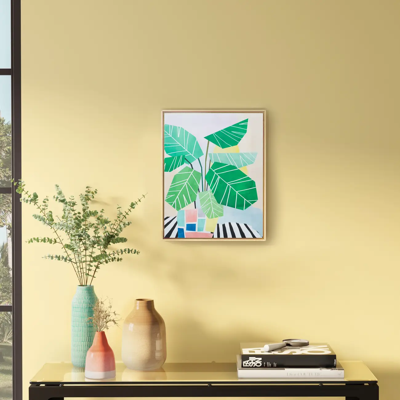 QUADRO 40 CM X 50 CM LOW POLY I - PINUS NATURAL/CORES CALEIDOCOLOR - Foto 4