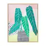 QUADRO 40 CM X 50 CM LOW POLY II - PINUS NATURAL/CORES CALEIDOCOLOR - Foto 1