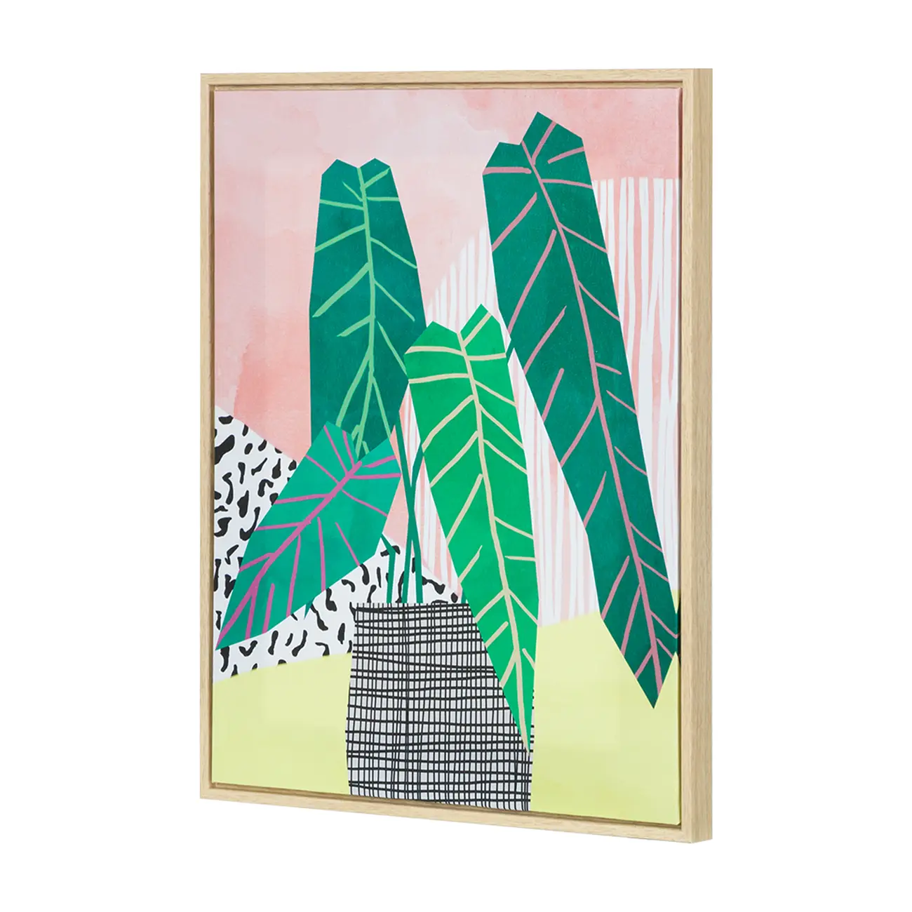 QUADRO 40 CM X 50 CM LOW POLY II - PINUS NATURAL/CORES CALEIDOCOLOR - Foto 2